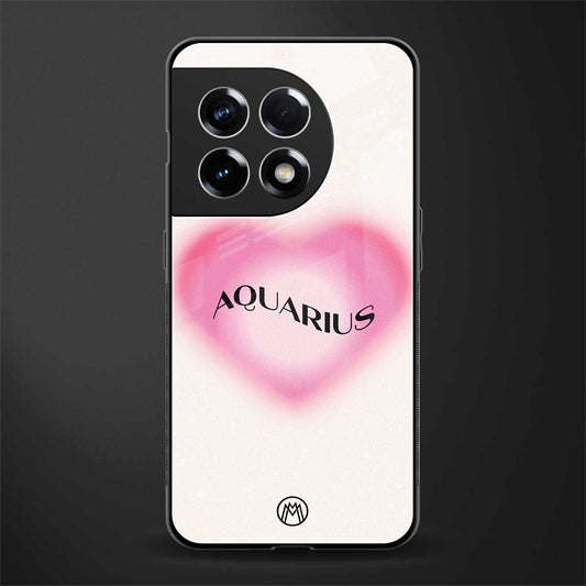 aquarius minimalistic back phone cover | glass case for oneplus 11r
