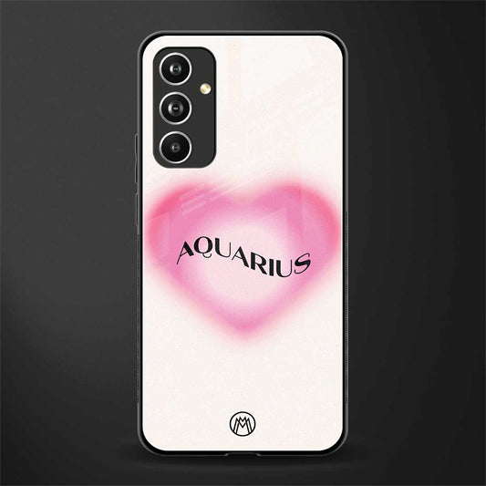 aquarius minimalistic back phone cover | glass case for samsung galaxy a54 5g