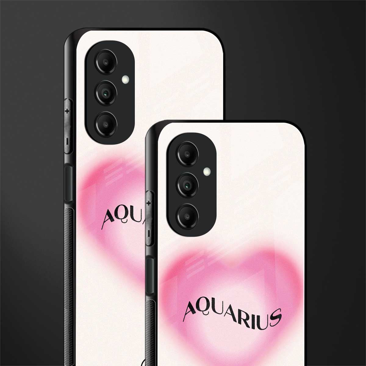 aquarius minimalistic back phone cover | glass case for samsung galaxy a14 5g