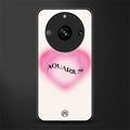 aquarius minimalistic back phone cover | glass case for realme 11 pro 5g