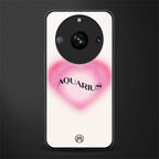 aquarius minimalistic back phone cover | glass case for realme 11 pro 5g