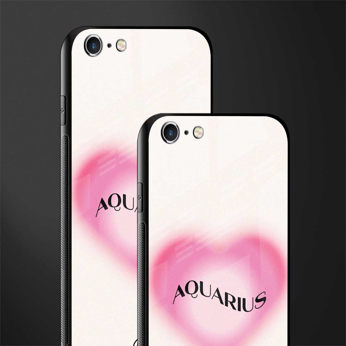 aquarius minimalistic glass case for iphone 6s plus image-2