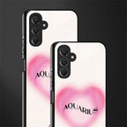 aquarius minimalistic back phone cover | glass case for samsun galaxy a24 4g