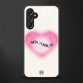 aquarius minimalistic back phone cover | glass case for samsun galaxy a24 4g