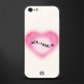 aquarius minimalistic glass case for iphone 6s plus image