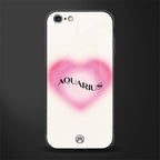 aquarius minimalistic glass case for iphone 6 image