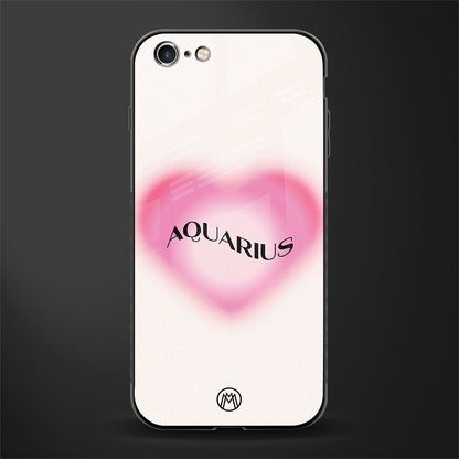 aquarius minimalistic glass case for iphone 6 image