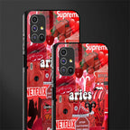 aries aesthetic collage glass case for samsung galaxy m51 image-2