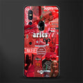 aries aesthetic collage glass case for vivo v15 image