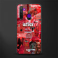 aries aesthetic collage glass case for realme 5 image