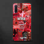 aries aesthetic collage glass case for samsung galaxy note 10 image