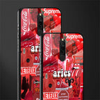 aries aesthetic collage glass case for redmi 8 image-2