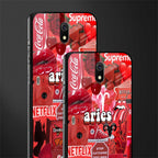aries aesthetic collage glass case for redmi 8a image-2