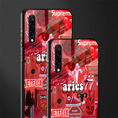 aries aesthetic collage glass case for mi a3 redmi a3 image-2