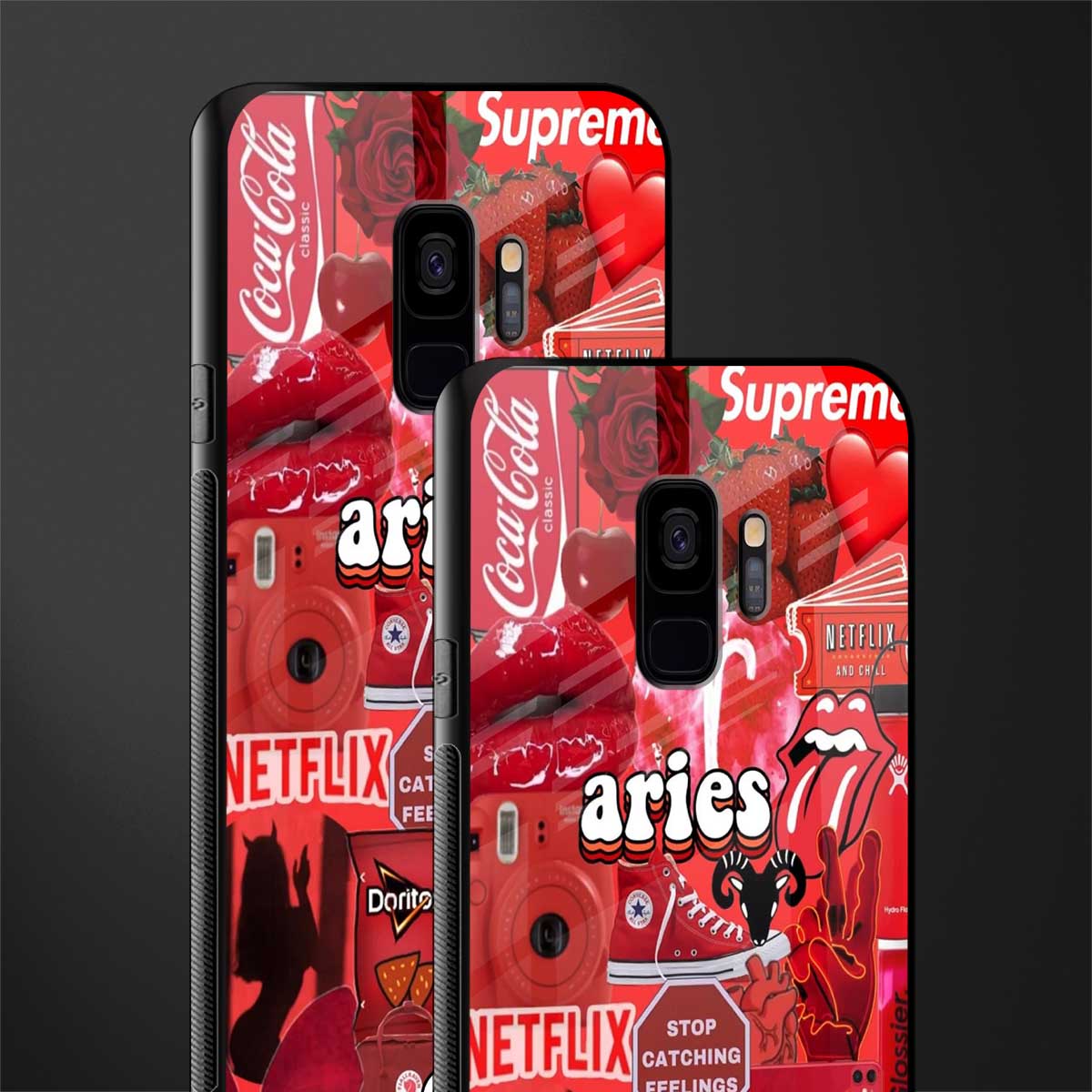 aries aesthetic collage glass case for samsung galaxy s9 image-2