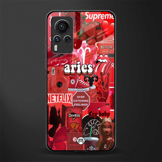aries aesthetic collage glass case for vivo x60 pro image