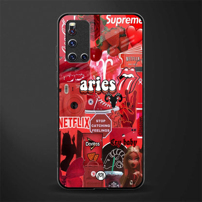 aries aesthetic collage glass case for vivo v19 image