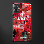 aries aesthetic collage glass case for vivo t1 5g image