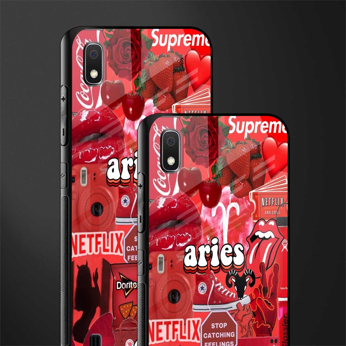 aries aesthetic collage glass case for samsung galaxy a10 image-2