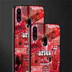 aries aesthetic collage glass case for samsung galaxy a20s image-2