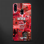 aries aesthetic collage glass case for samsung galaxy a20s image