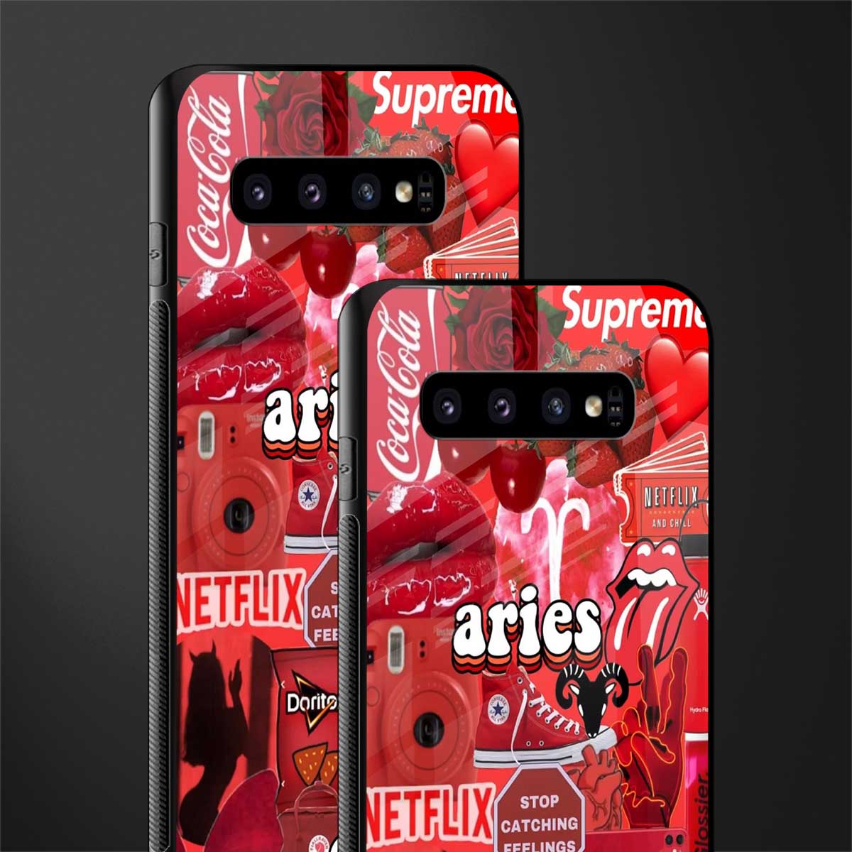 aries aesthetic collage glass case for samsung galaxy s10 image-2