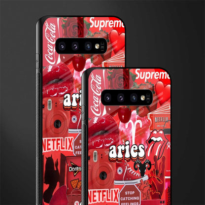 aries aesthetic collage glass case for samsung galaxy s10 plus image-2