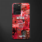 aries aesthetic collage glass case for samsung galaxy s20 ultra image