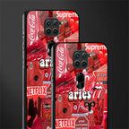 aries aesthetic collage glass case for redmi note 9 image-2