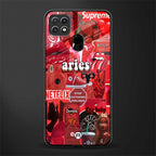aries aesthetic collage glass case for oppo a15s image