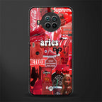 aries aesthetic collage glass case for mi 10i image