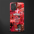 aries aesthetic collage glass case for redmi note 10s image