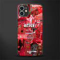 aries aesthetic collage glass case for iphone 12 mini image