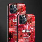 aries aesthetic collage glass case for iphone 12 pro max image-2