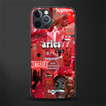 aries aesthetic collage glass case for iphone 12 pro max image