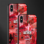 aries aesthetic collage glass case for iphone xs max image-2