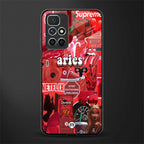 aries aesthetic collage glass case for redmi 10 prime image