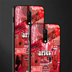 aries aesthetic collage glass case for oneplus 7 image-2