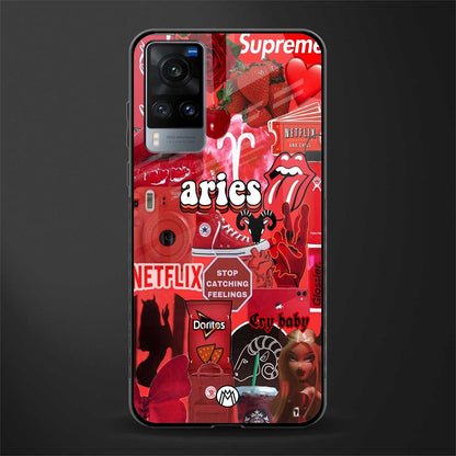 aries aesthetic collage glass case for vivo x60 image