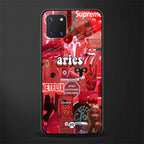 aries aesthetic collage glass case for samsung a81 image