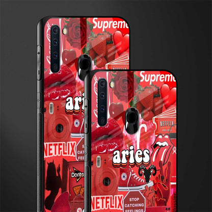 aries aesthetic collage glass case for samsung a21 image-2