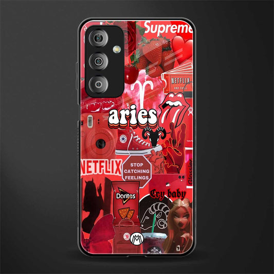 aries aesthetic collage back phone cover | glass case for samsung galaxy f23 5g