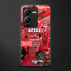 aries aesthetic collage back phone cover | glass case for vivo v25 pro 5g