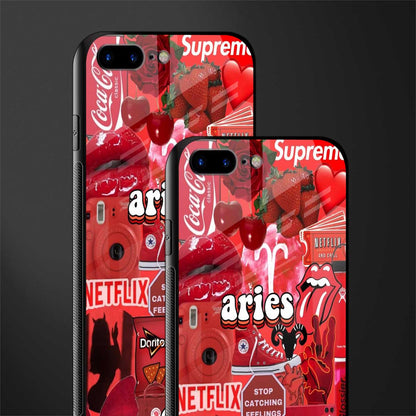 aries aesthetic collage glass case for iphone 8 plus image-2