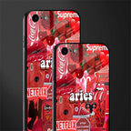 aries aesthetic collage glass case for iphone 7 image-2