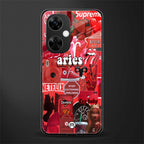 aries aesthetic collage back phone cover | glass case for oneplus nord ce 3 lite