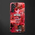 aries aesthetic collage back phone cover | glass case for samsun galaxy a24 4g