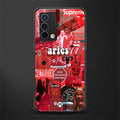 aries aesthetic collage back phone cover | glass case for oppo a74 4g
