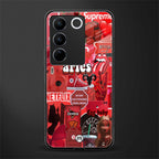 aries aesthetic collage back phone cover | glass case for vivo v27 pro 5g