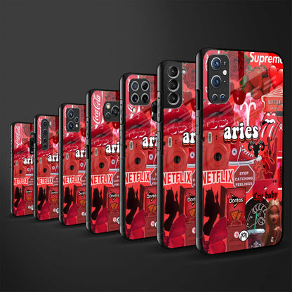 aries aesthetic collage glass case for redmi 9i image-3